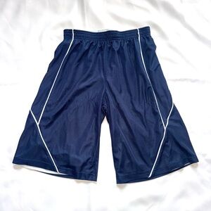 Sport-Tek Kids Navy Blue Reversible Mesh Shorts